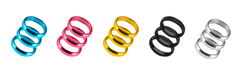 Kroužky Harrows Supergrip Spare Rings Anodised Silver 6 ks
