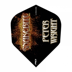 Letky RedDragon Hardcore Peter Wright Snakebite Gold Logo