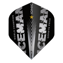 Letky Red Dragon Gerwyn Price World Champion Iceman Silver Logo Edition Dart Flights