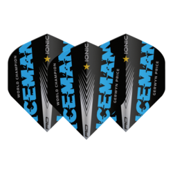 Letky Red Dragon Gerwyn Price World Champion Iceman Blue Logo Edition Dart Flights