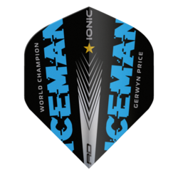 Letky Red Dragon Gerwyn Price World Champion Iceman Blue Logo Edition Dart Flights