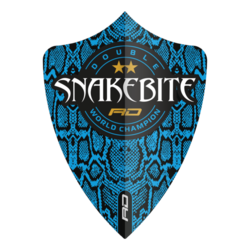 Letky Red Dragon PETER WRIGHT Snakebite Hardcore Ionic Blue Logo Freestyle