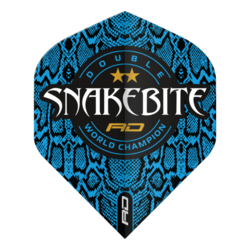Letky Red Dragon PETER WRIGHT Snakebite Hardcore Ionic Blue Logo