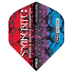 Letky Red Dragon PETER WRIGHT Hardcore Snakebite Multi Snakeskin Red