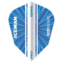 Letky Red Dragon V-Standard Gerwyn Price Iceman Blue Burst Dart Flights