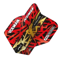 Letky Red Dragon Gerwyn Price Iceman Red & Gold Snowflake 