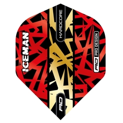 Letky Red Dragon Gerwyn Price Iceman Red & Gold Hardcore Premium Standard