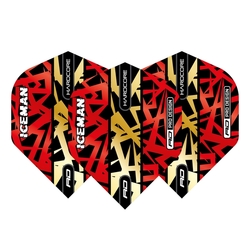 Letky Red Dragon Gerwyn Price Iceman Red & Gold Hardcore Premium Standard