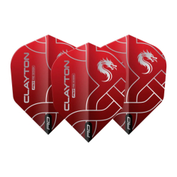 Letky Red Dragon Jonny Clayton Red & Silver No.6