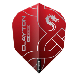Letky Red Dragon Jonny Clayton Red & Silver No.6