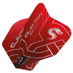 Letky Red Dragon Jonny Clayton Red & Silver No.6