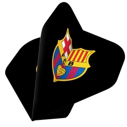 Letky Football FC Barcelona Official Licensed BARÇA No2 Std F3 Black with Crest