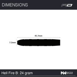 Šipky Steel Red Dragon Hell Fire B 24 g