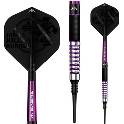 Šipky Soft Mission James Hurrell  Black & Purple Hillbilly 18g