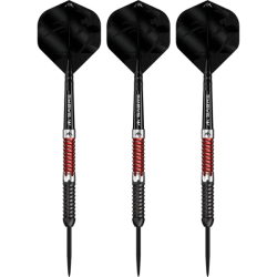 Mission Llew Bevan Darts Steel Tip Black & Red Electro 21 g 