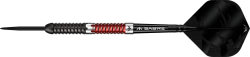 Mission Llew Bevan Darts Steel Tip Black & Red Electro 23 g 