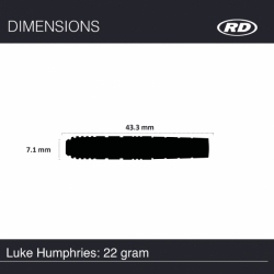 Red Dragon Šipky Luke Humphries - 22 gram