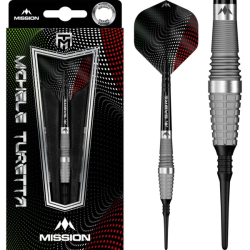 Šipky Mission Michele Turetta Soft Tip Black & Red 20g