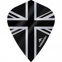 Mission Alliance Union Jack Dart Flights No2 Kite Black 100 Micron