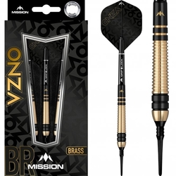 Mission Onzo Darts Soft Tip Brass M2 Black & Gold 18 g