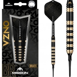 Mission Onzo Darts Soft Tip Brass M3 Black & Gold 20 g