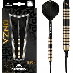 Mission Onza Darts Soft Tip Brass M4 Black & Gold 19 g