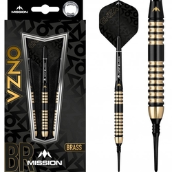 Mission Onzo Darts Soft Tip Brass M4 Black & Gold 19 g