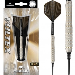 Mission Voltex Darts Soft Tip Brass Electro M1 Silver 21 g 