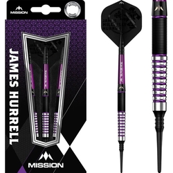 Šipky Soft Mission James Hurrell  Black & Purple Hillbilly 18g