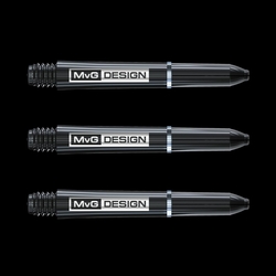 Signature Winmau MvG Design Black & Silver Short Shaft