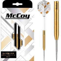 Šipky Steel McCoy Sabergrip Gold 18 g