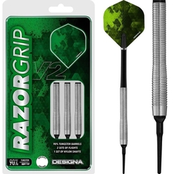 Šipky Designa Razor Grip V2 M1 Natural Soft Tip Darts 20g
