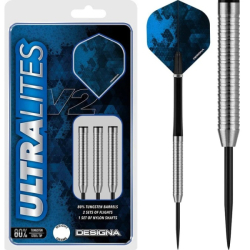 Šipky Designa Ultralites V2 Steel Tip M5 Razor Grip 12 g