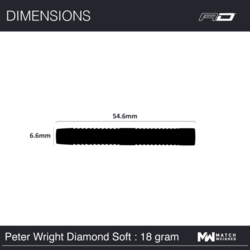 Šipky Soft Red Dragon Peter Wright World Champion Diamond Fusion SE 20 g