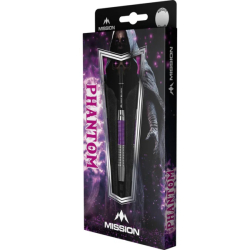 Mission Phantom Darts Soft Tip Silver & Purple Brass 18 g