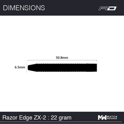 Šipky Steel Red Dragon Razor Edge ZX-2 22 g