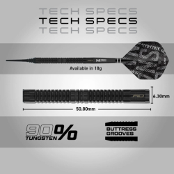 Šipky Soft Winmau Peter Wright Black Mamba 20 g