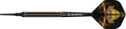 Mission Scorpion Darts Soft Tips 90% Black & Gold Electro Plated 19 g