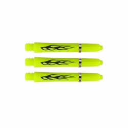 Red Dragon Street Art Nylon Fluorescent Yellow Short