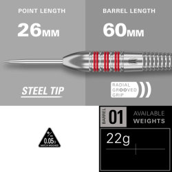 Target Darts Steel Tip Nathan Aspinall Brass 22 g