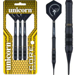 Šipky Soft Unicorn Core Brass Style 2 Black 18 g