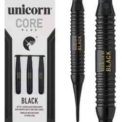Šipky Soft Unicorn Core Plus Black Brass 17 g