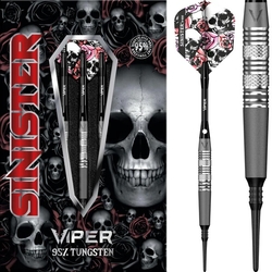 Šipky Soft Viper Sinister Darts Sandblasted S5 Twin Knurl 18g