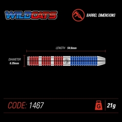 Šipky Steel Winmau Wildcats 21 g