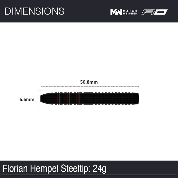Winmau Darts Florian Hempel 85% Pro-Series Steel Tip 24 g