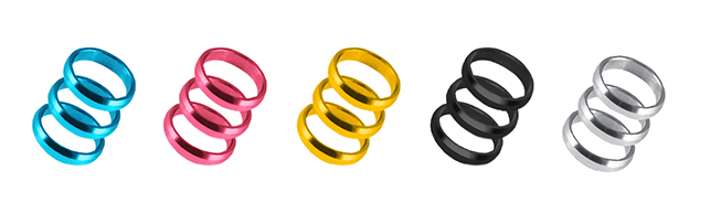 Kroužky Harrows Supergrip Spare Rings Anodised 
