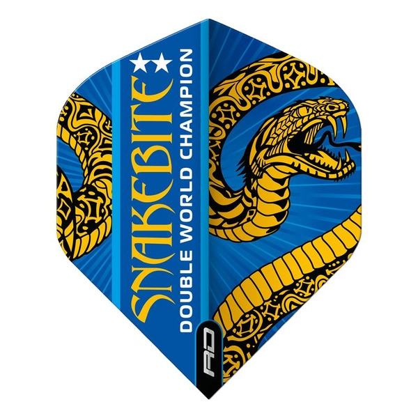 Letky Red Dragon PETER WRIGHT Snakebite Hardcore Ionic Blue & Gold