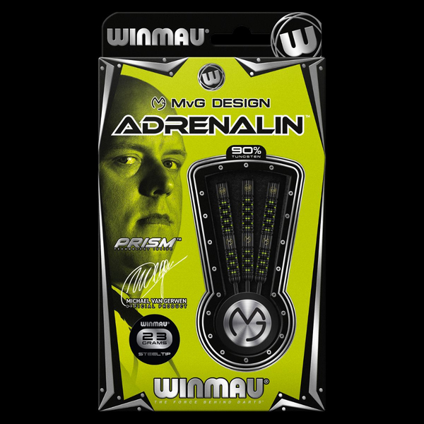 Šipky Steel Winmau MvG Adrenalin - 23 g