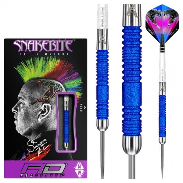 Šipky Steel Red Dragon Peter Wright Euro 11 Blue Element World Cup 24 g
