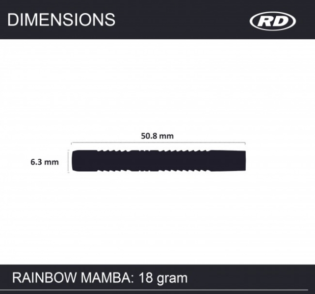 Peter Wright Rainbow Mamba Soft Tip- 18 gram